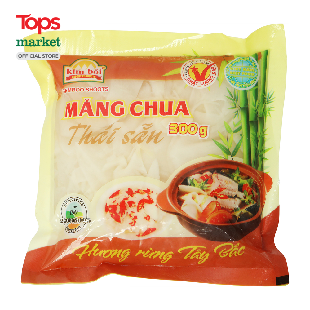 Măng chua thái sẵn kim bôi 300g - siêu thị tops market