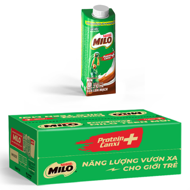 [HCM][FLASH SALE] Thùng 24 hộp Milo nước nắp vặn tiện dụng mới (DATE XA)