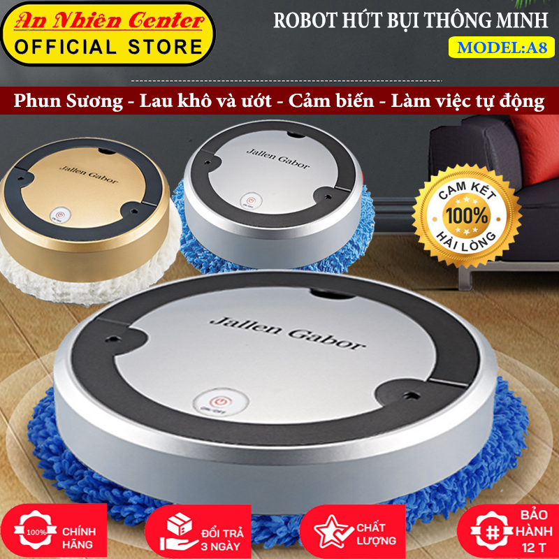 Robot hút bụi lau nhà JALLEN GABOR A8, robot hut bụi lau nhà thông minh tự động, rô bốt, robot lau nhà cả khô và ướt, tia UV khử khuẩn tiện lợi hơn máy hút bụi cầm tay, robot hút bụi xiaomi, robot hút bụi nhật bãi