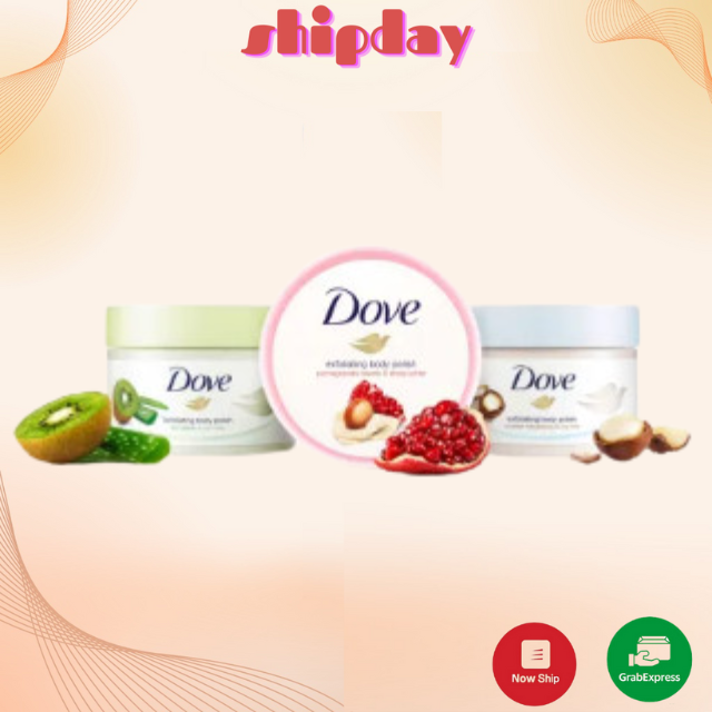 Tẩy da chết body/Kem tẩy tế bào chết DOVE/Balea Exfoliating Body Scrub Creme-Dusch-Peeling 225ml Xách tay Đức