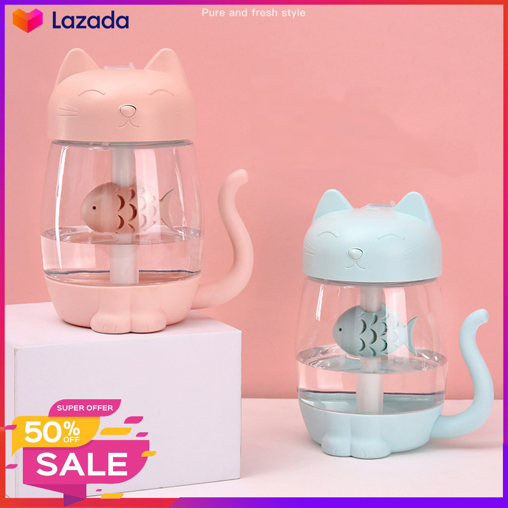 Máy Phun Sương Cute - Phun Sương, Quạt USB, Đèn Ngủ USB, 3 Trong 1 Siêu Dễ Thương, Nhỏ Gọn