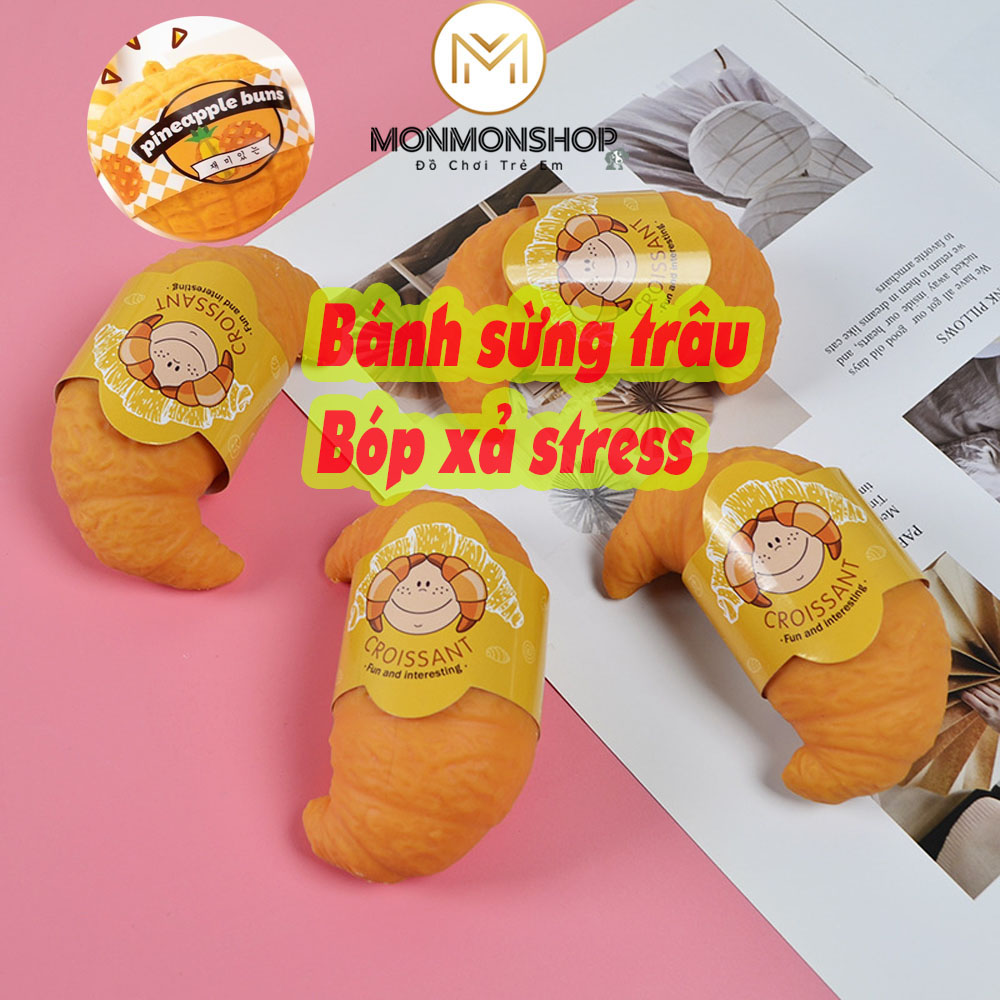Đồ chơi Squishy Bánh Sừng Trâu Bóp Xả Stress giảm căng thẳng chất lượng đảm bảo