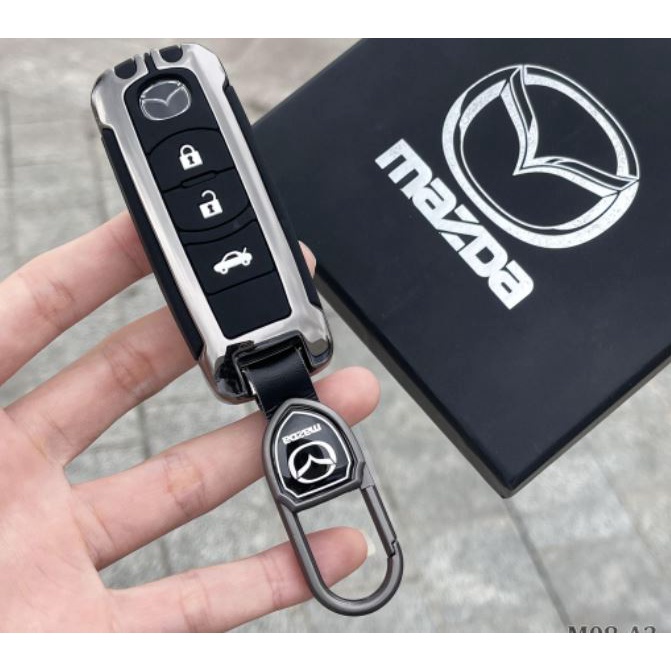 Vỏ móc ốp chìa khoá xe hơi - ô tô mazda cx5, cx8, mazda 2 3 6 có áo lót sinicol