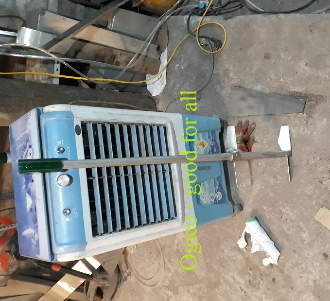 Trục cánh khuấy inox 2 tầng cánh