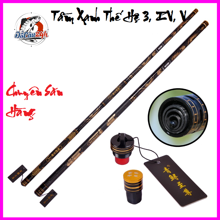 Cần Câu Tay Tầm Xanh Thế Hệ IV Độ Cứng 20H Chuyên Dùng Săn Hàng (Tặng Kèm Ngọn Phụ)