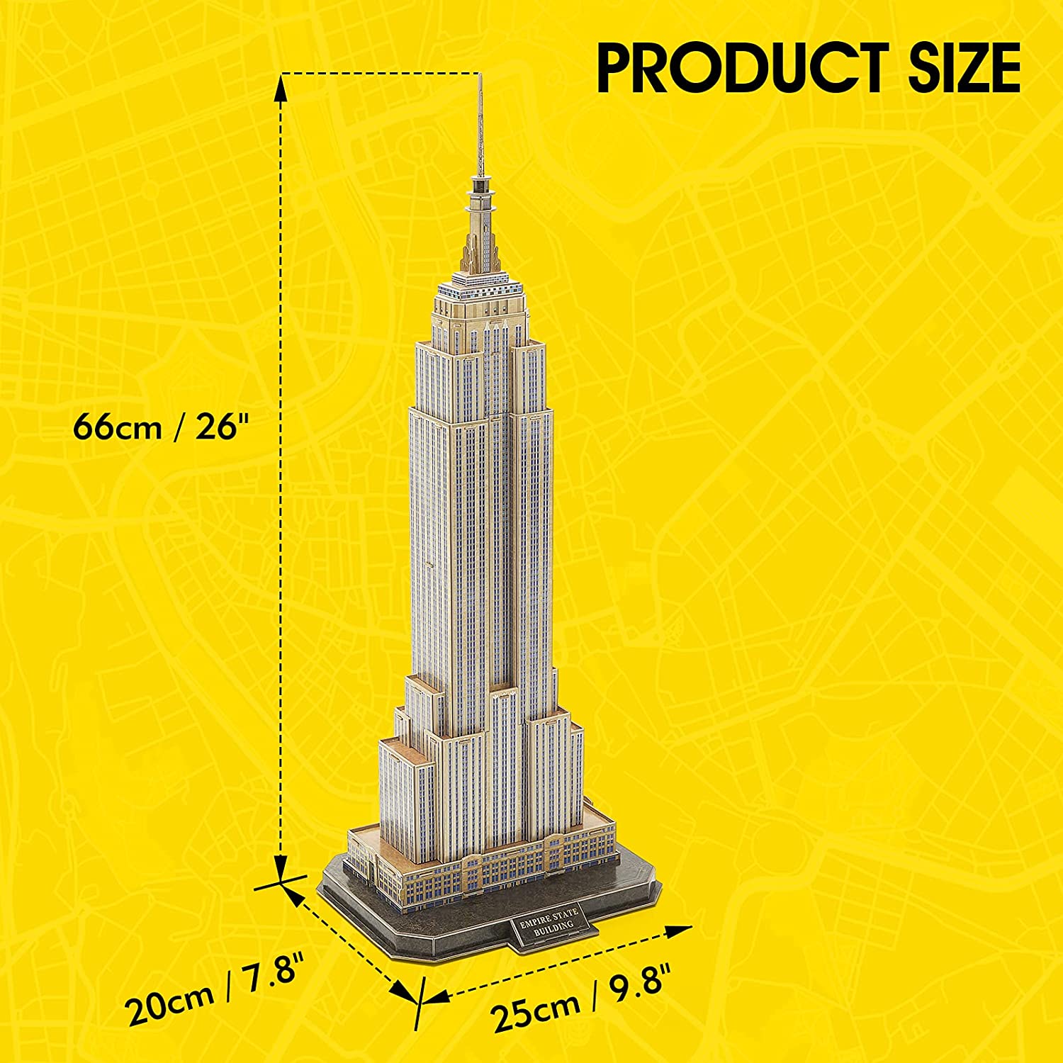 Mô hình giấy 3D CubicFun - Tháp Empire Mỹ (DS0977h) dòng National Geographic