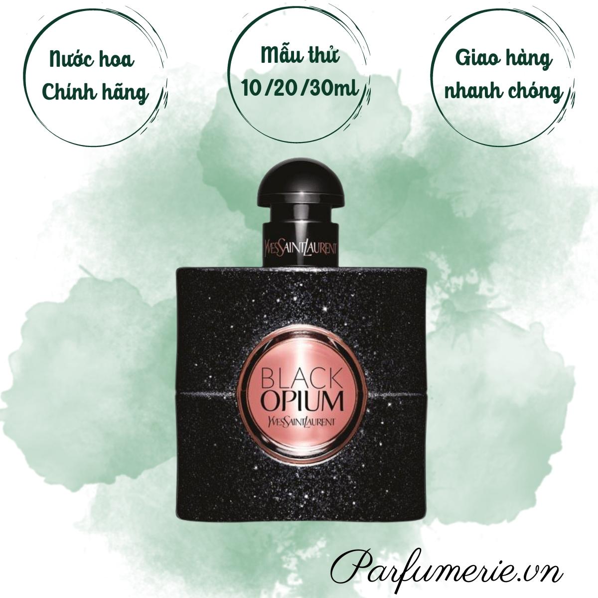 Mẫu thử nước hoa black opium; nước hoa nữ quyến rũ, ngọt ngào, bí ẩn