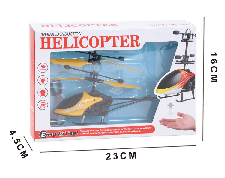 [HCM]Máy bay trực thăng cảm biến có đèn led + cáp sạc