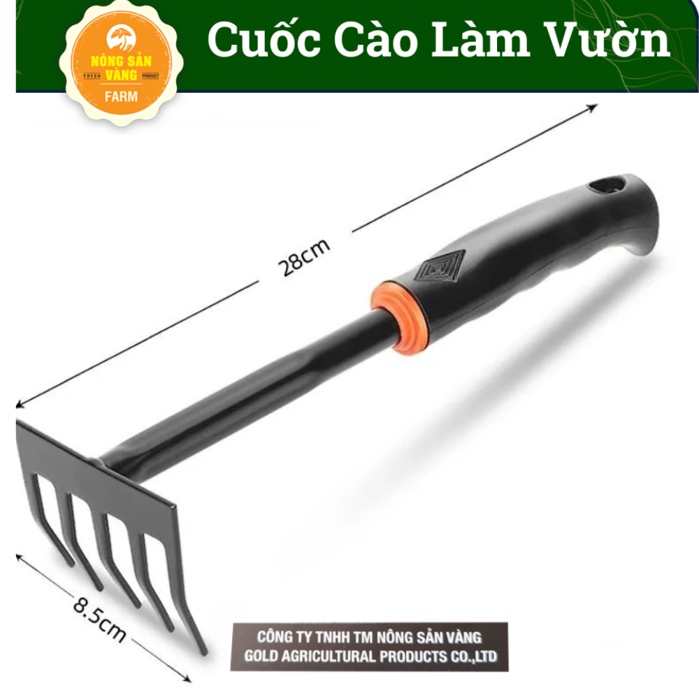 Xẻng xúc cào xới đất làm vườn, xẻng thép cán nhựa siêu bền - nông sản vàng
