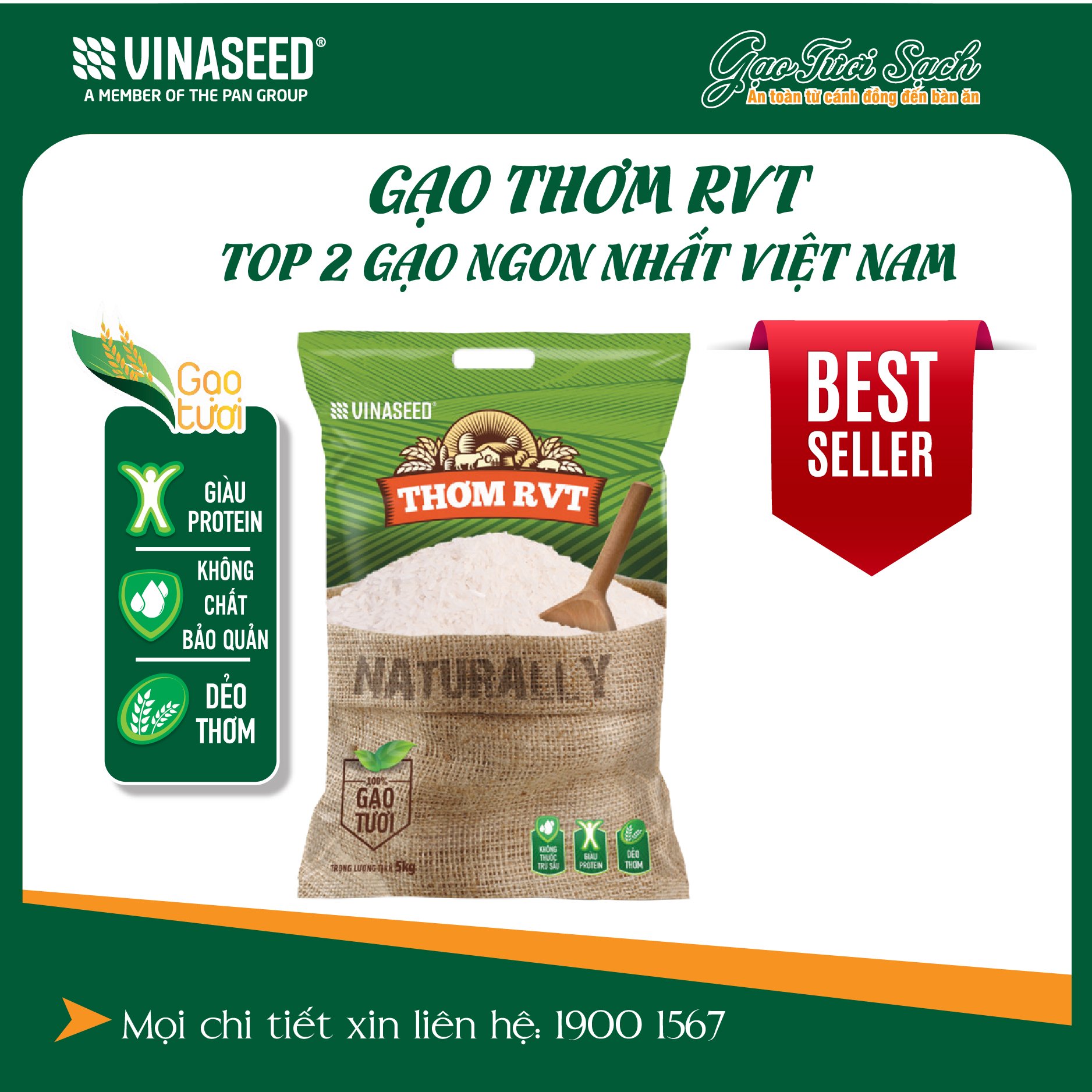 Gạo thơm rvt