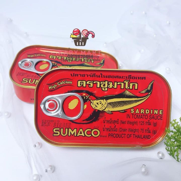 [HCM]Cá mòi Sốt Cà Thái Lan Sumaco 125gr