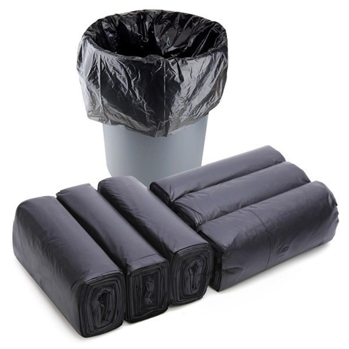 Combo 10kg túi rác đen size đại 64 x 78 cm