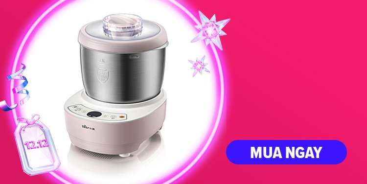 [HÀNG NHẬP KHẨU] -Máy nhào bột tự động Bear -  dung tích 3,5L - HMJ-A35M1