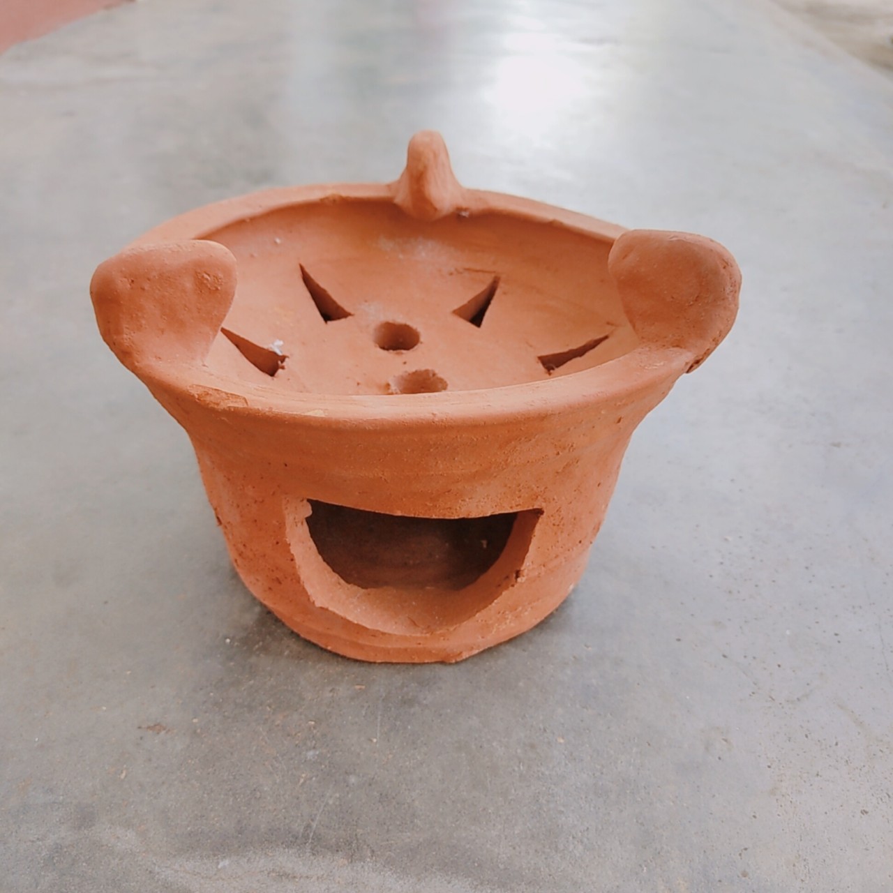 Lò nướng đất nung, bếp lò đất nung size 20cm - hàng thủ công mỹ nghệ xứ Nẫu -