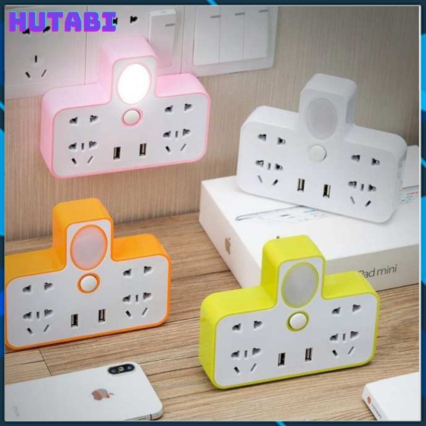 Ổ cắm, ổ cắm điện, ổ cắm điện đa năng kiêm cổng xạc usb và đèn ngủ hutabi hungzadung