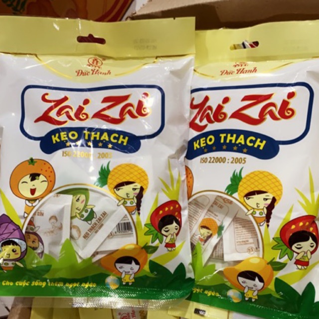 [Hot hit - Siêu ngon] Combo 2 gói 350g/gói Thạch Zai Zai ( giòn rai ) nhiều vị trái cây thơm ngon