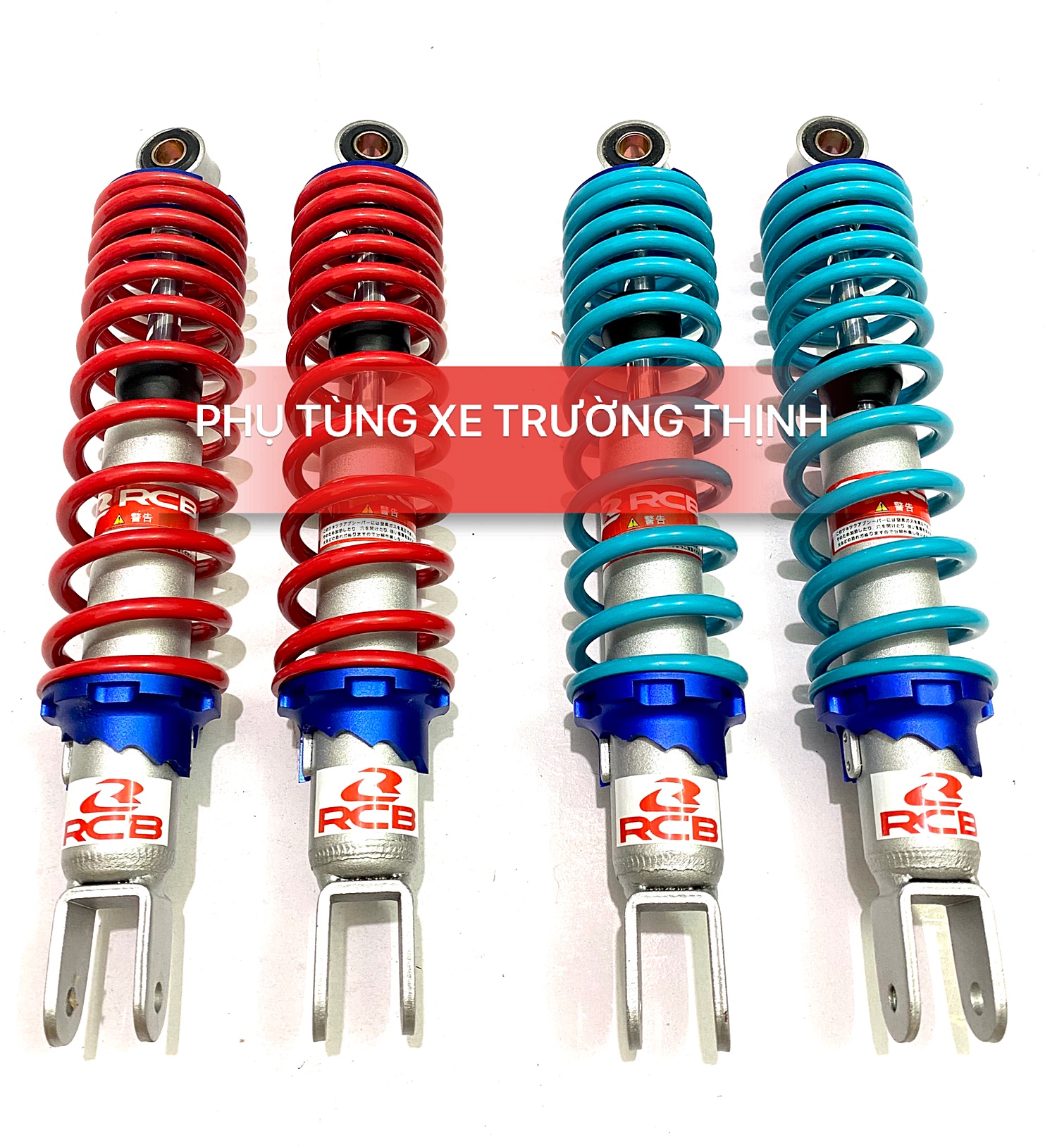 Phuộc RCB Chân Bạc mẫu mới  dành cho xe Tay ga ( SH Italy, Air Blade, Dylan, Novo 4, 5...)