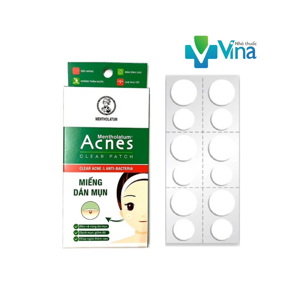 [HCM]Miếng Dán Mụn Acnes Clear Patch (24 Miếng) Lấy Nhân Mụn Nhanh, An Toàn