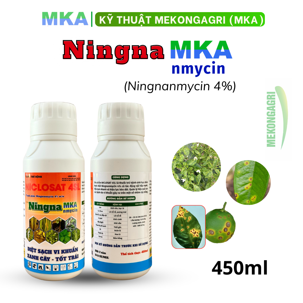 Vi khuẩn MKA hoạt chất ningnanmycin 4% chai 450ml