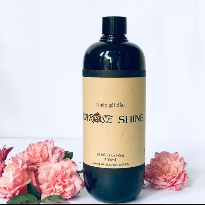 Nước gội đầu bồ kết hoa hồng Karose Shine (500ml)