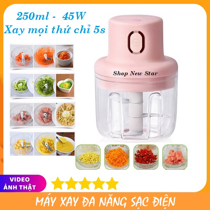Dụng cụ máy xay nghiền tỏi ớt củ quả Siêu Tiện Lợi, máy thái hành tỏi,cắt lát củ quả, bào sợi đa năng
