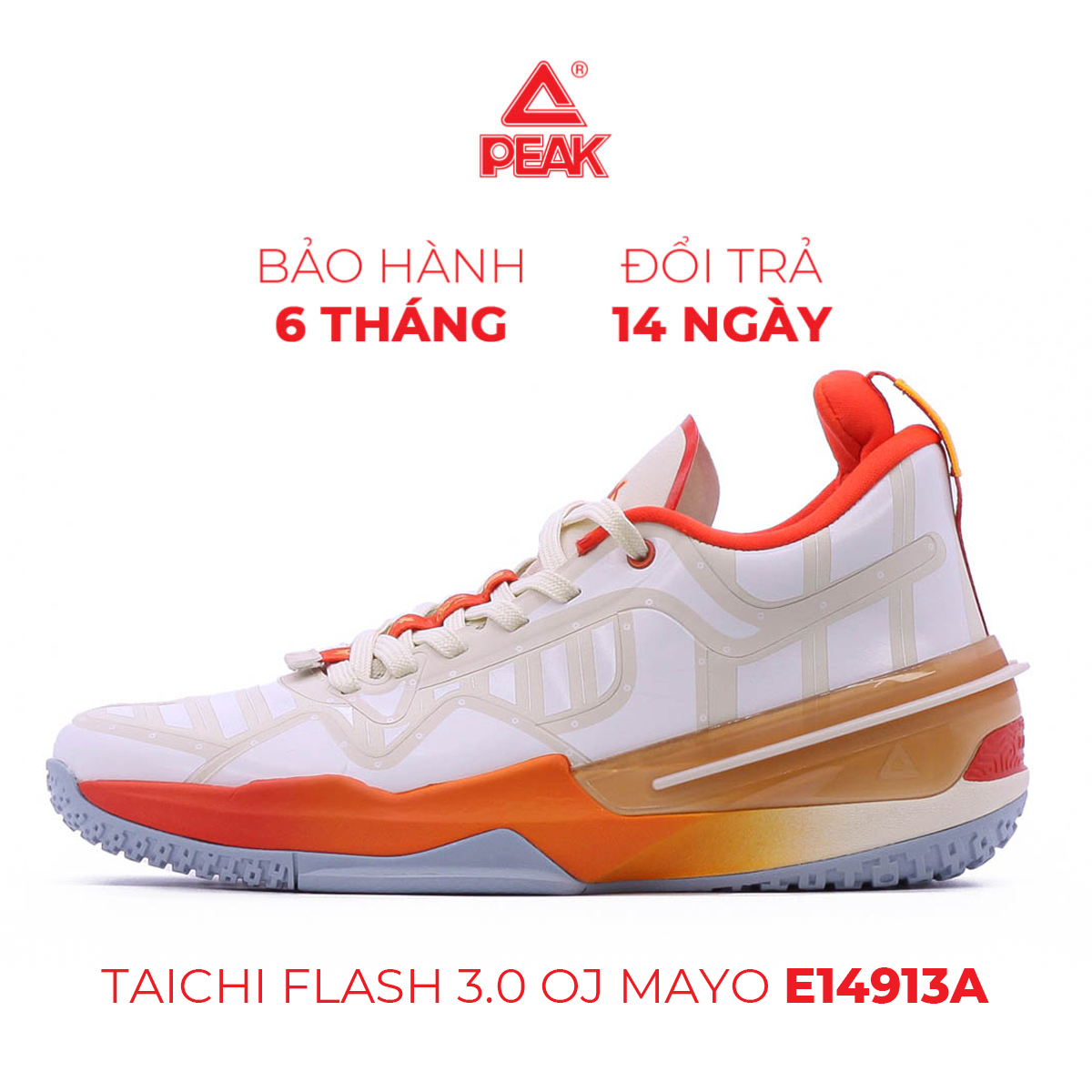 Giày bóng rổ peak taichi flash 3.0 oj mayo e14913a