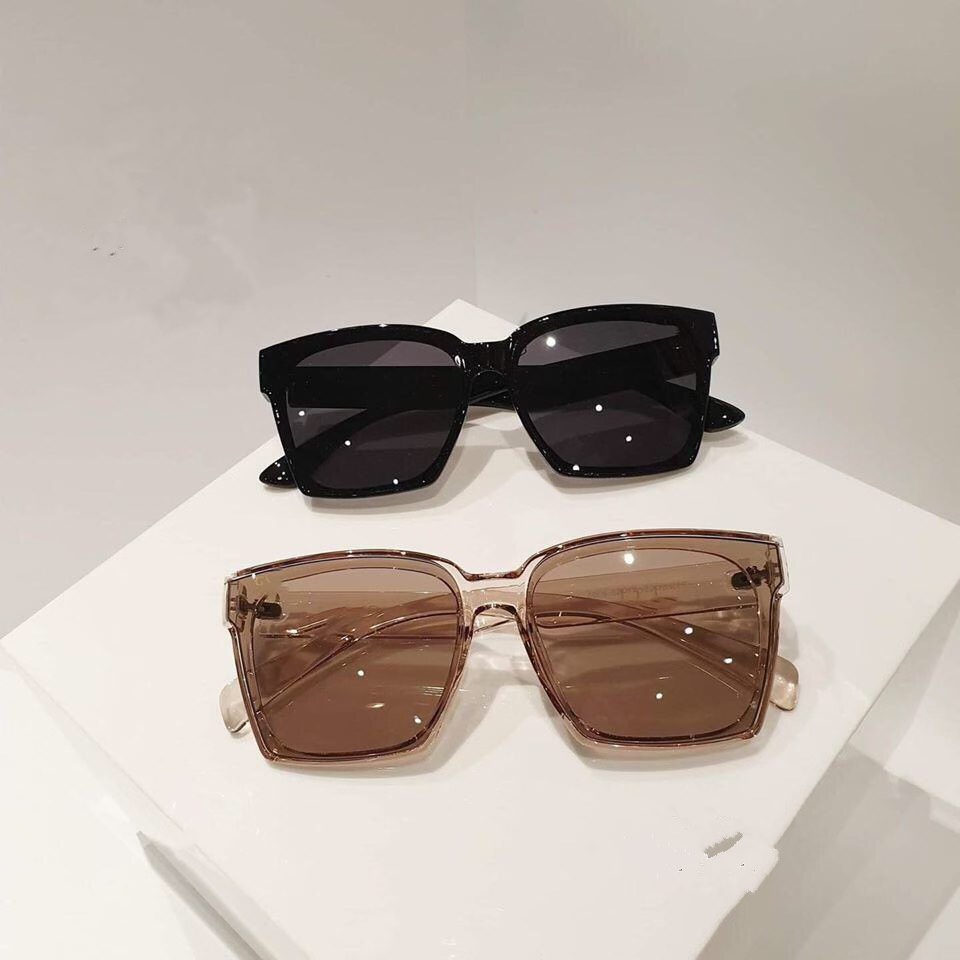 Gọng Kính Râm Mát Nam Nữ Thời Trang Trẻ Trung Dáng Vuông Mắt Kính Chống Tia UV