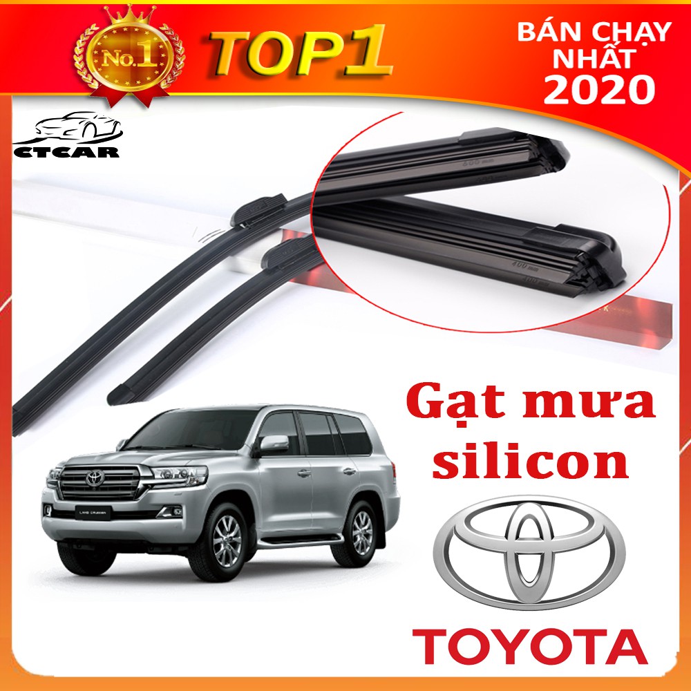 Gạt mưa silicon cho xe Toyota loại gạt mưa cao cấp siêu bền,gạt mưa ô tô siêu sạch bảo hành 12 tháng Việt Car - Wigo
