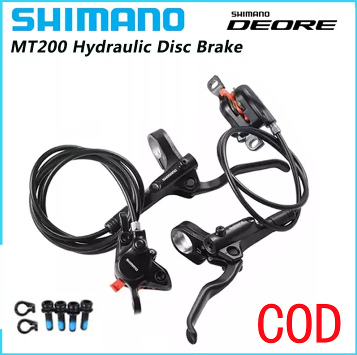 Shimano Bộ Phanh Đĩa Thủy Lực Xe Đạp Leo Núi MT200 MT201 M315 Gồm Cần Phanh MT200 Avid RT26 RT30 RT56 RT66 HS1 G3 Phụ Kiện Xe Đạp