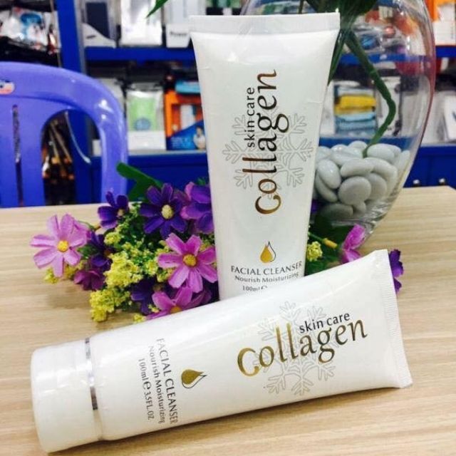 Sửa rửa mặt trắng da Collagen Skin Care Facial Hàn Quốc 100ml