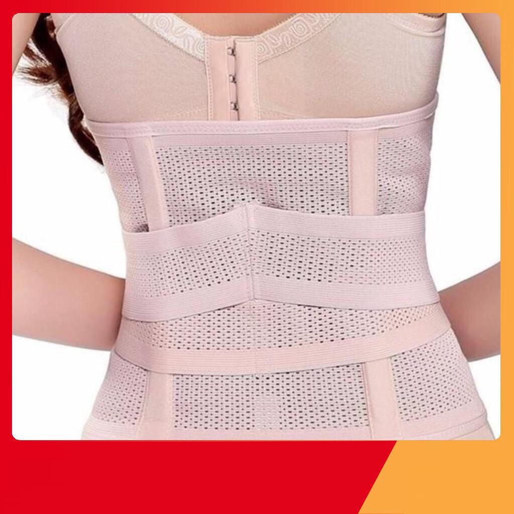 Đai nịt bụng 2 lớp, định hình cột sống eo thon cao cấp loại 1 có lỗ thông hơi