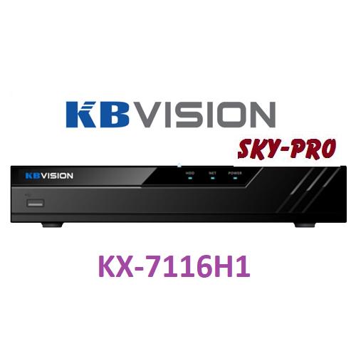 Đầu ghi hình 16 kênh 5 in 1 kbvision kx-7116h1 đầu ghi hình hd 4/8/16 kênh dành cho camera 1.0 1.3 và 2.0 mp đầu ghi hỗ trợ camera cvi /tvi/ahd/ analog / ip. đang bán tại skypro.