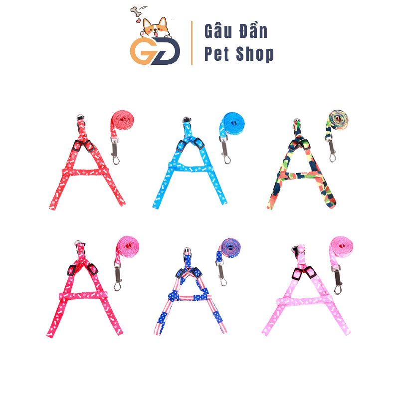 Dây dắt thú cưng - dây dắt đai yếm giá rẻ cho chó mèo