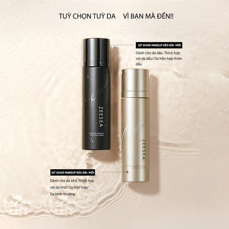 ZEESEA Xịt khoá cố định lớp nền trang điểm lâu trôi Lasting Makeup Setting Spray 100ml