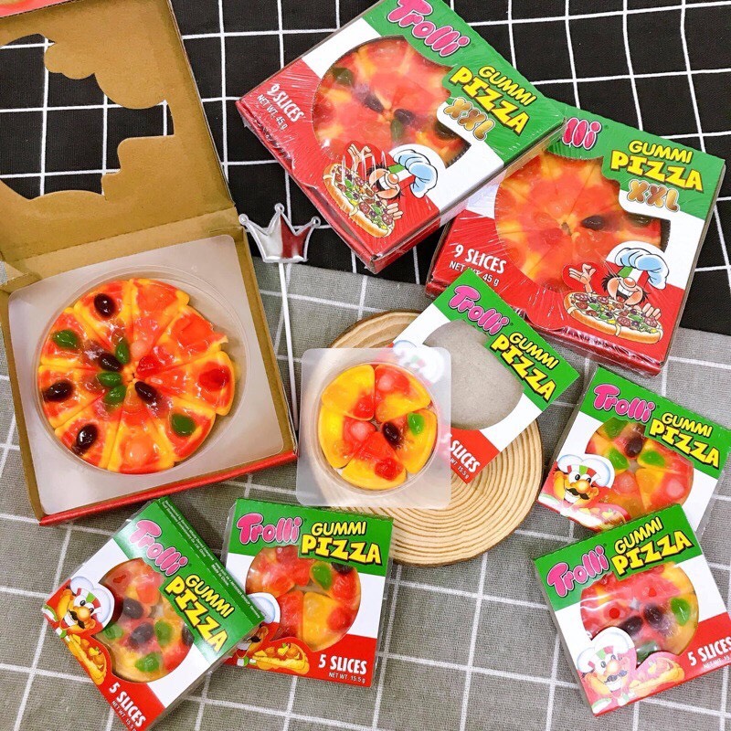 Kẹo dẻo pizza trolli đức size 15.5g/1 cái