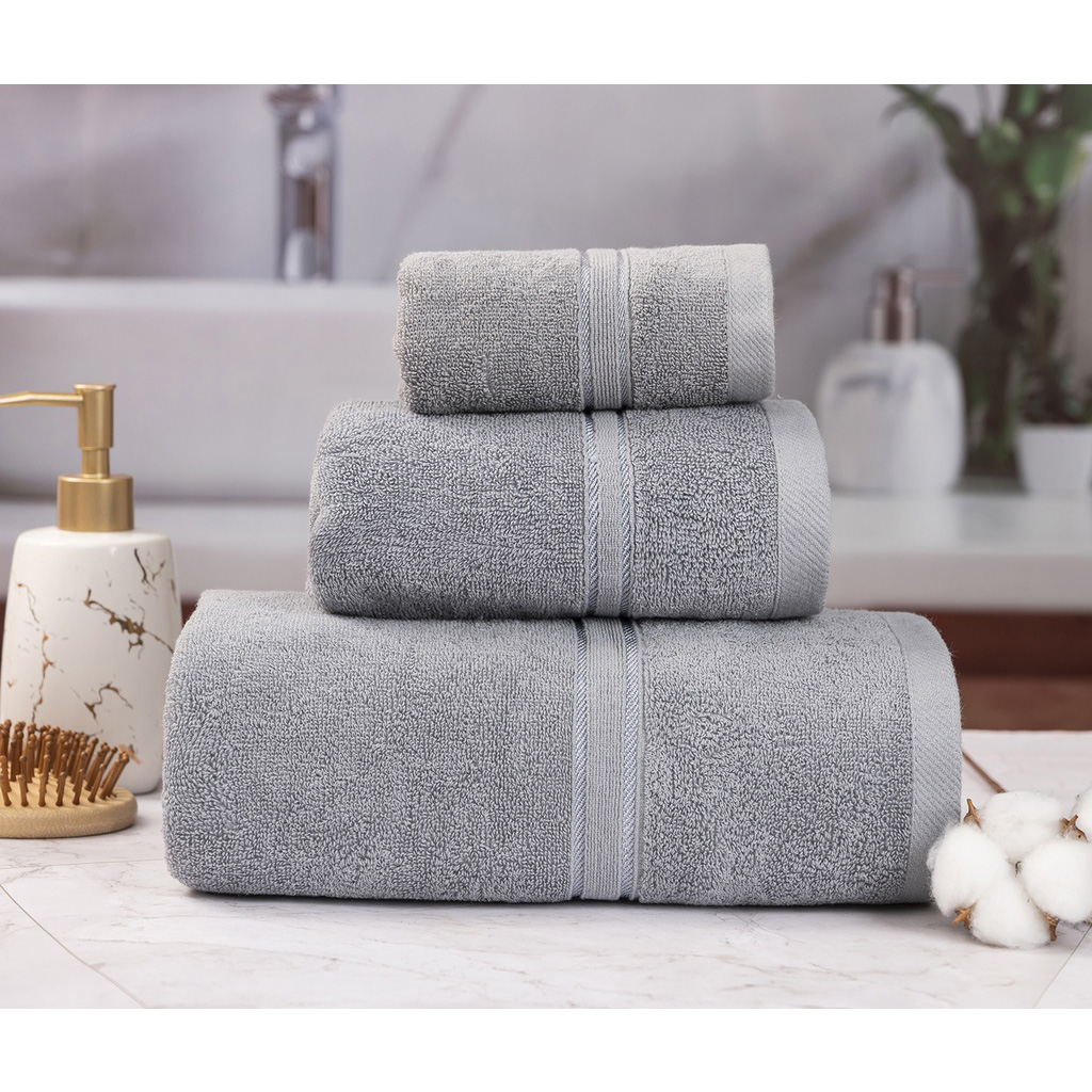 Khăn tắm gia đình 100% cotton mềm mịn dày dặn thấm hút nước tốt kt 60*1m2