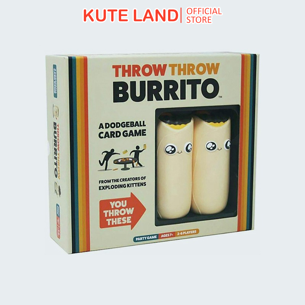 Throw Throw Burrito Dodgeball Bộ trò chơi Board Game thẻ ném bóng độc đáo vui nhộn