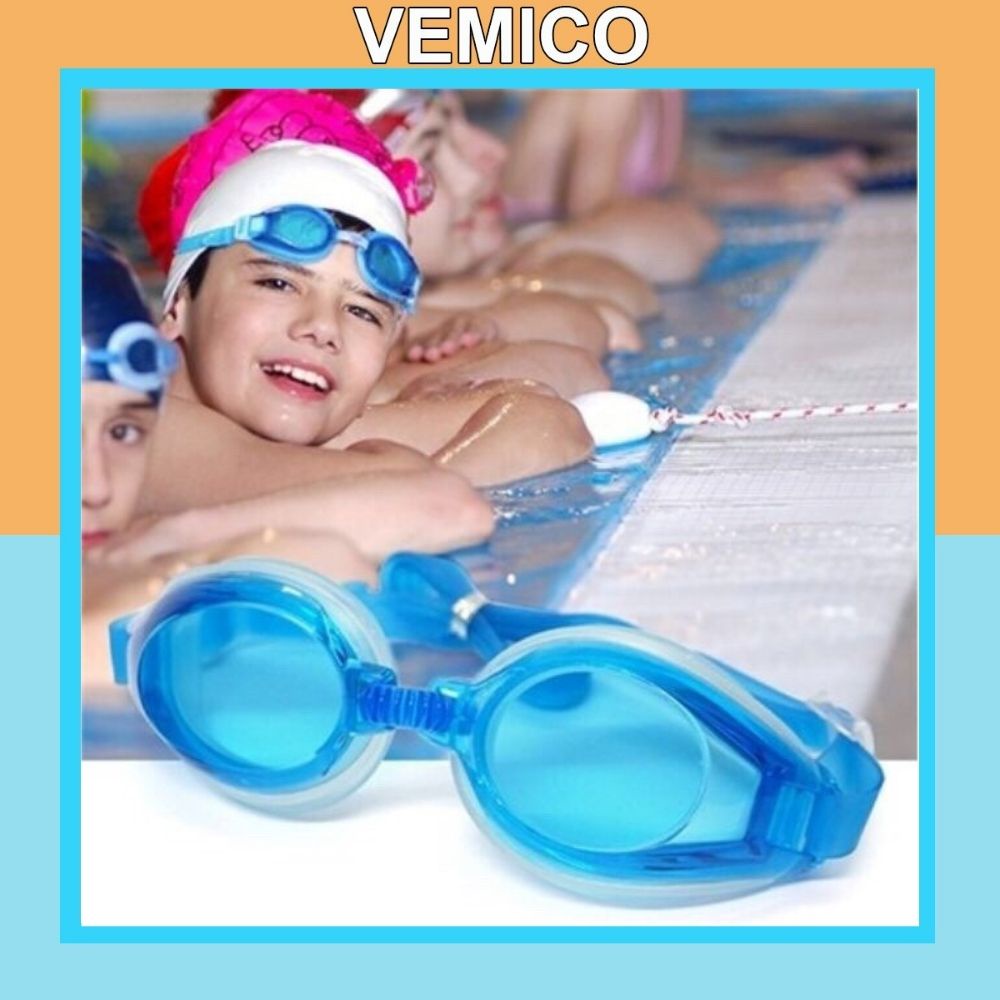 Kính bơi trong suốt kb01 bảo vệ mắt cho bé