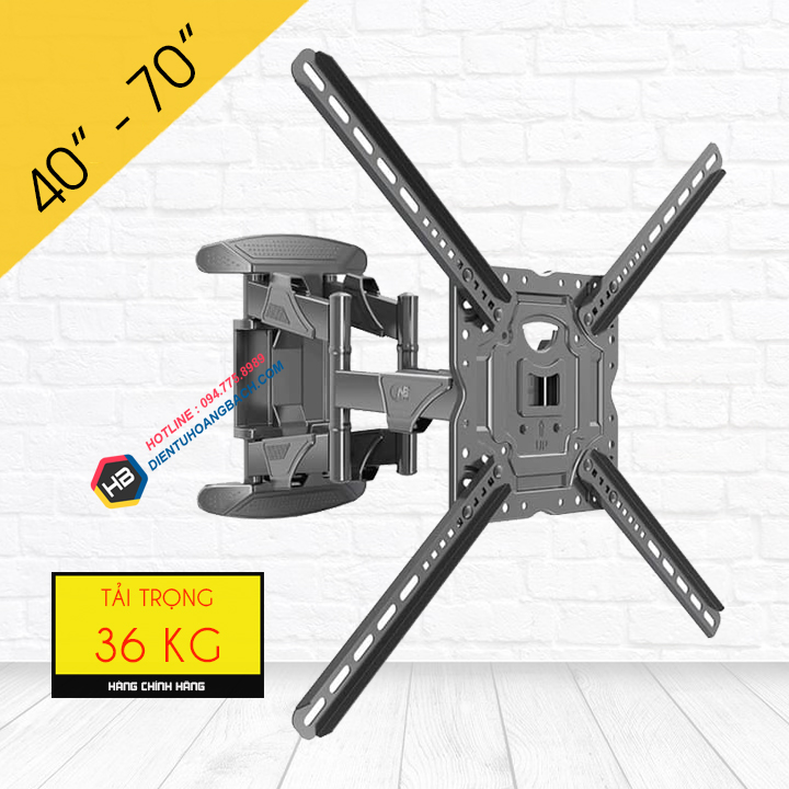 Giá treo tivi NB P5 40 - 70 Inch - Giá Treo Tivi Xoay Đa Năng NorthBayou [ Cao Cấp Hơn NB P4 ]