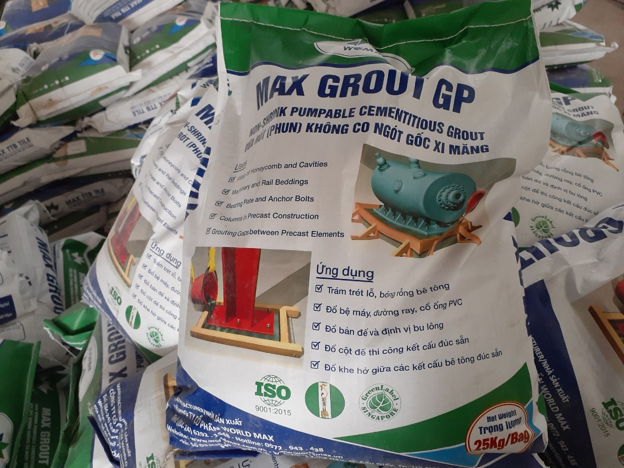 Maxgrout GP(mác 650) - Vữa rót không co ngót