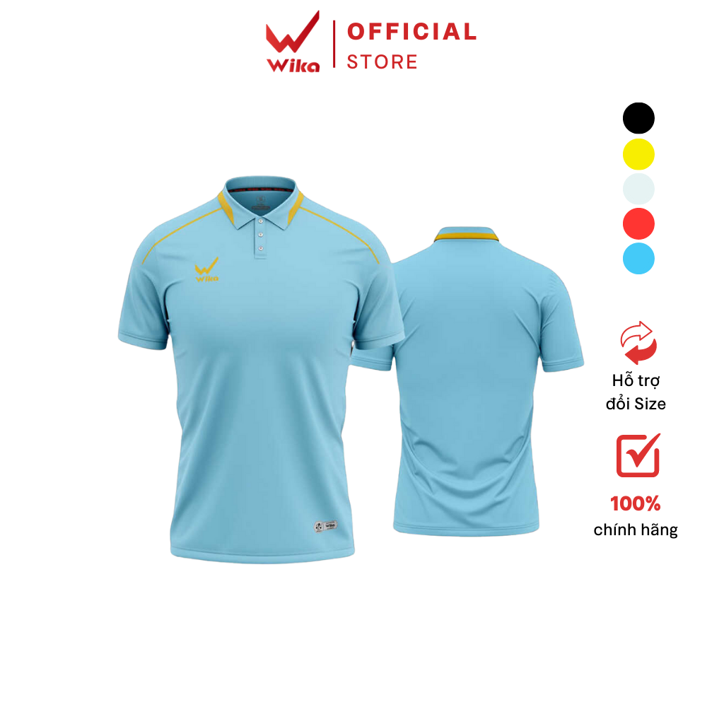 Áo Thể Thao Polo WIKA ALPHA Form Chuẩn Việt, Chất liệu Polyester Mềm Nhẹ, Thoáng Mát, Co Dãn Tốt NA2022-1