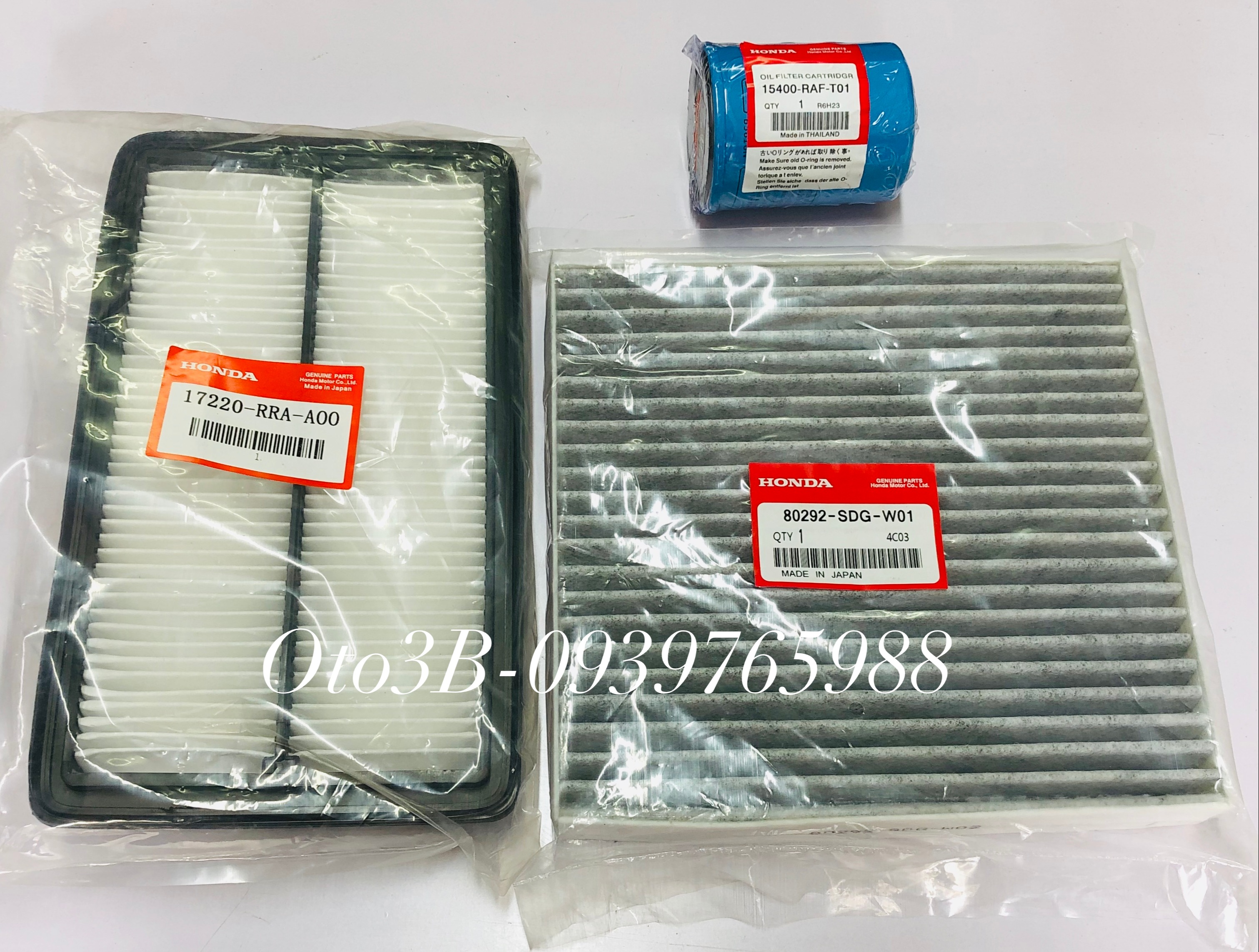 Combo lọc gió động cơ , lọc gió điều hòa , lọc dầu honda civic 2.0 2007-2011