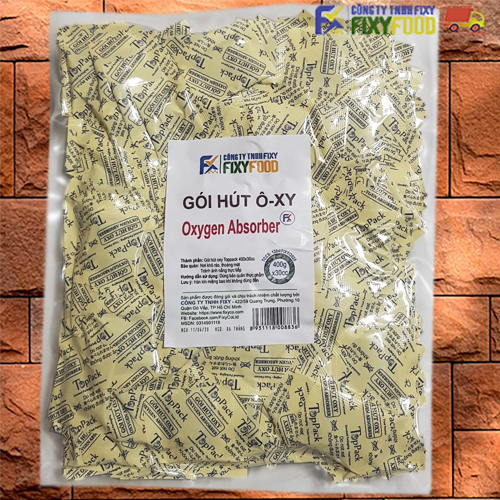 [HCM]Gói hút ô-xy -- Fixyfood 15cc Oxygen Absorber - 400pcs