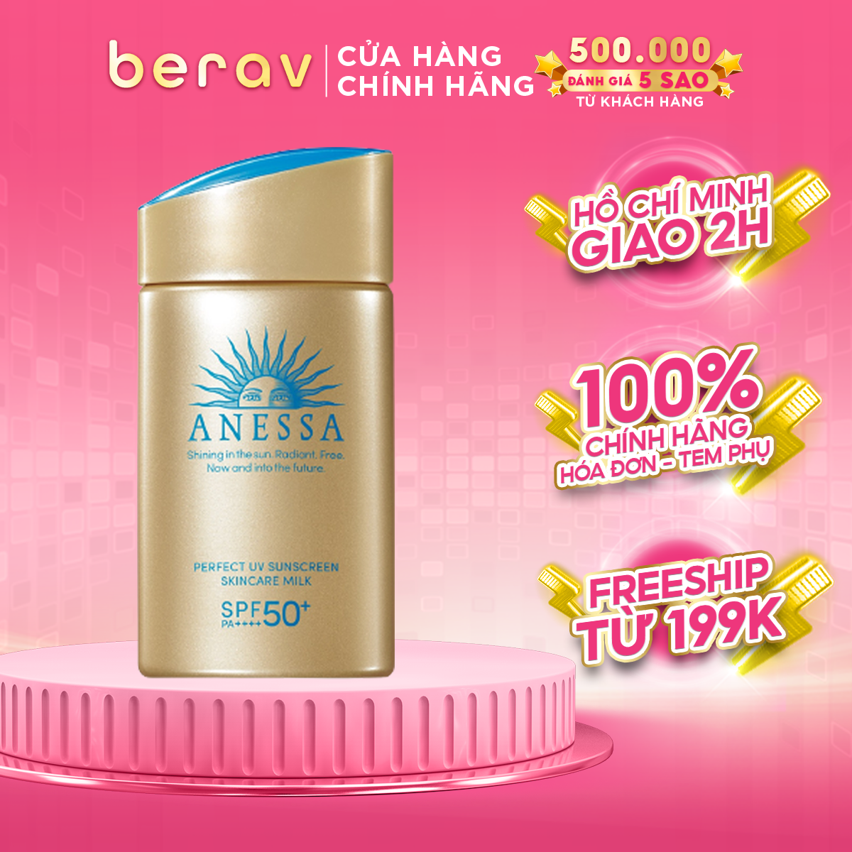 Sữa chống nắng dưỡng da anessa perfect uv spf50+/pa++++ 60ml