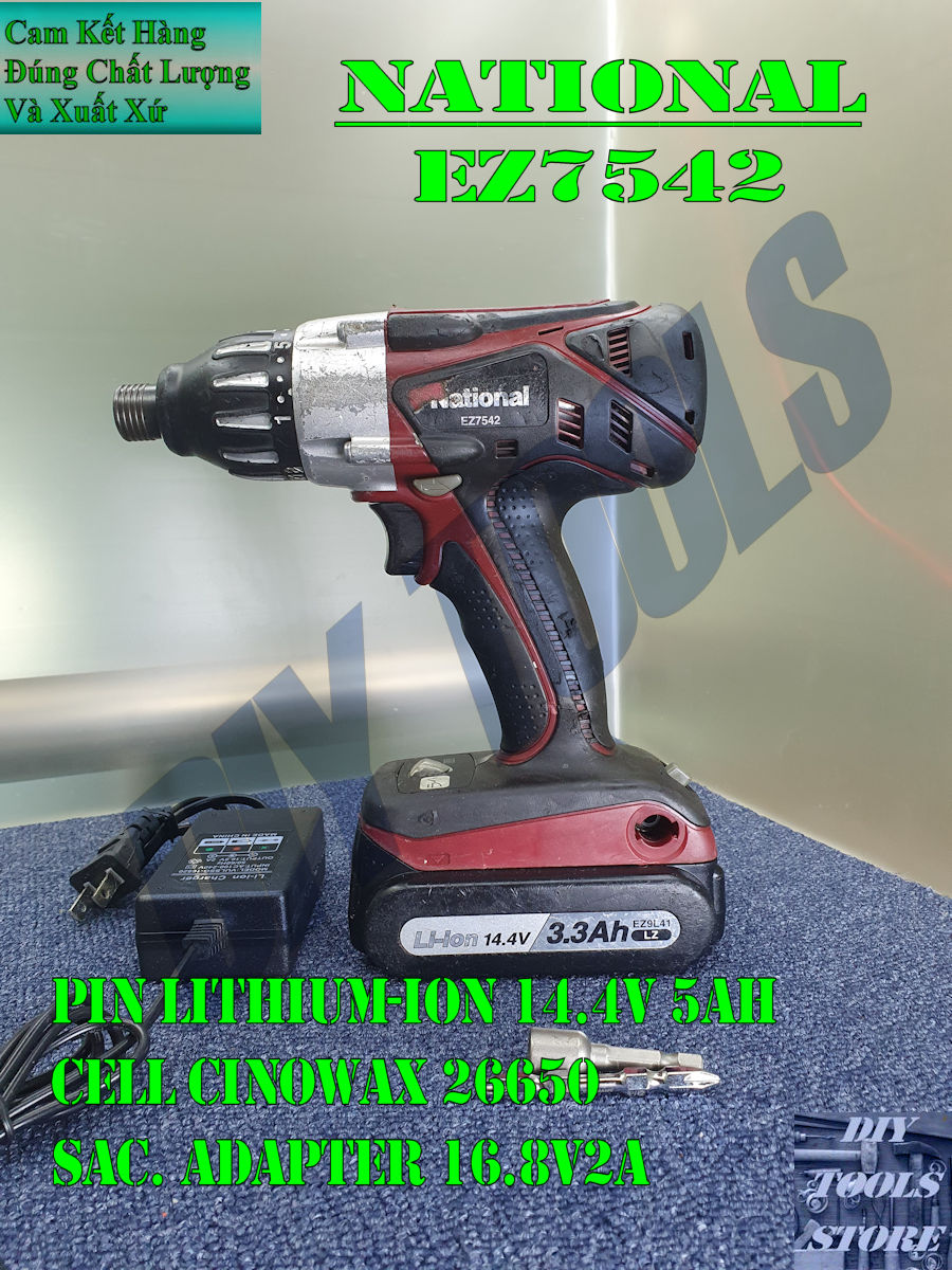 Máy khoan và bắn vít nội địa nhật panasonic ez7542 14.4v 5ah: nguyên zin hoàn hảo, mạnh mẽ đa chức năng