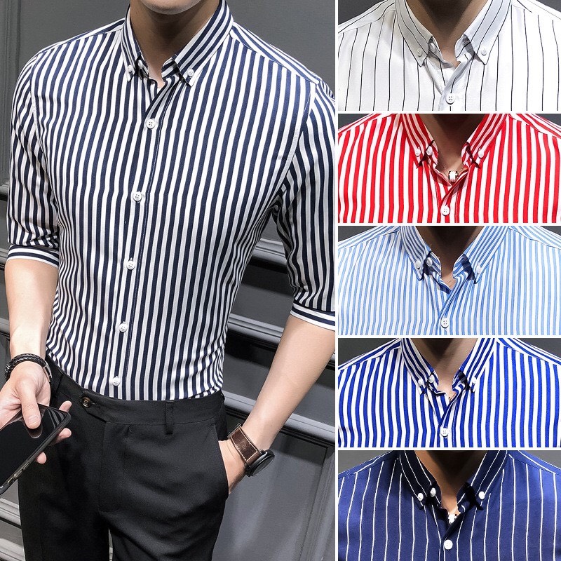 [HÀNG VNXK - CHẤT ĐẸP] Áo sơ mi nam kẻ sọc lịch lãm sang trọng hàng Việt Nam xuất khẩu hãng FATUNO nhiều màu