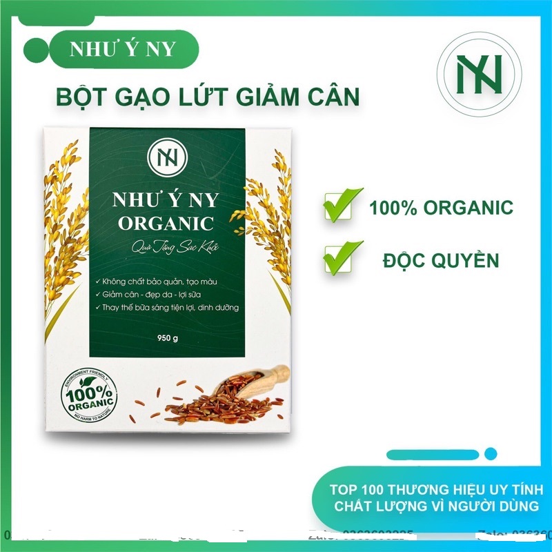 Bột gạo lứt như ý ny giảm cân organic