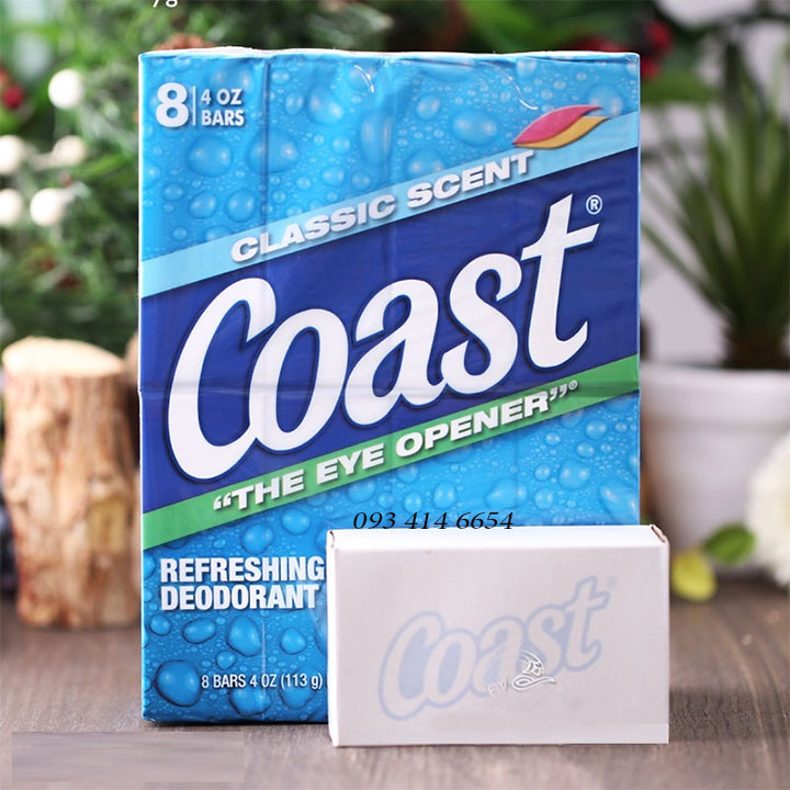 Combo 8 bánh xà phòng coast cục chính hãng mỹ 113g