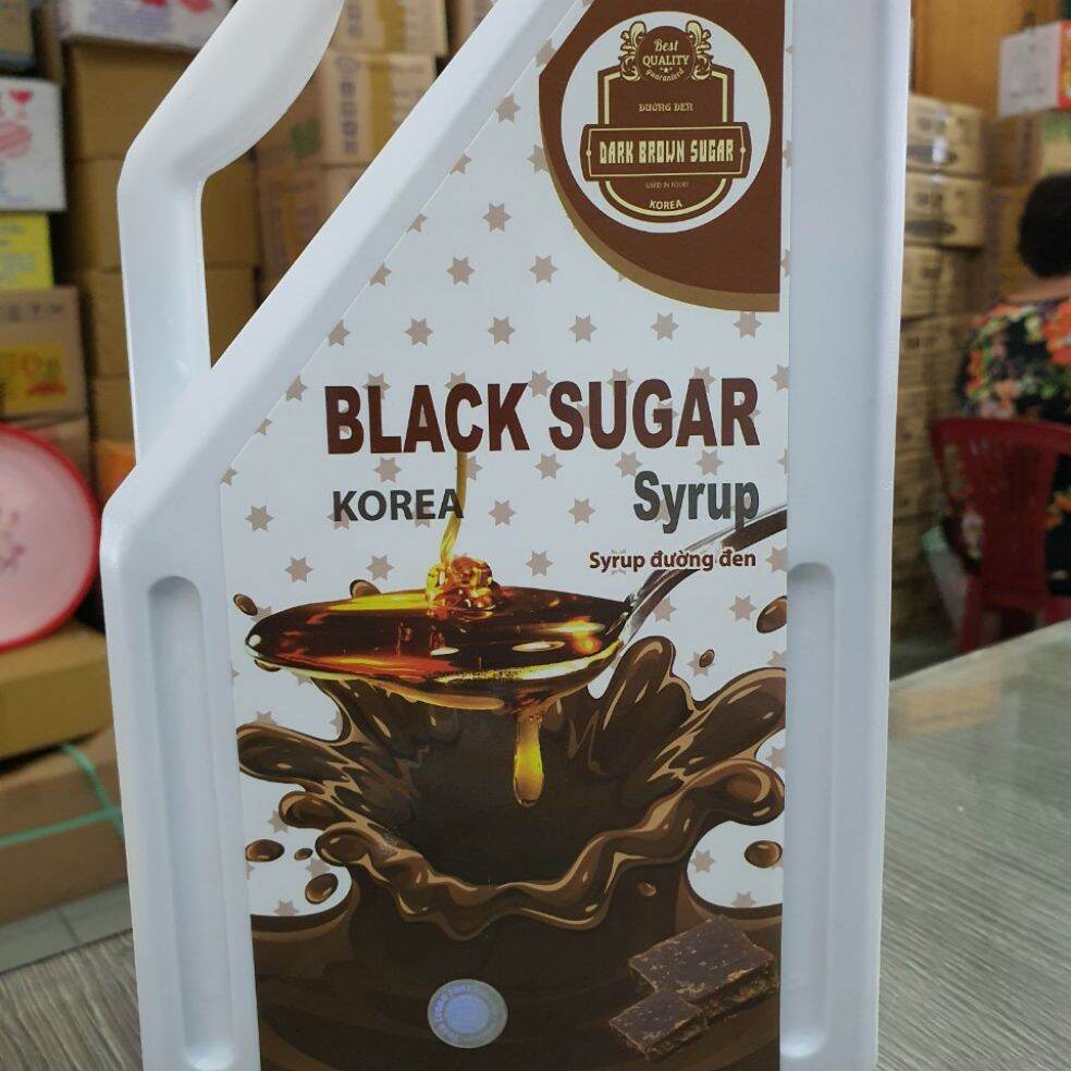 (BÌNH 2.5KG)SYRUP ĐƯỜNG ĐEN NƯỚC HÀN QUỐC ( BLACK SUGAR 25KG )