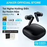 Tai Nghe Không Dây Soundcore Liberty 4 Pro by Anker, Noise Cancelling Wireless Earbuds, 7-Sensor and Real-Time Adaptive Noise Cancelling, 2× Faster Charging, Studio-Level Hi-Fi Music, Clear Calls with 6 Mics and AI